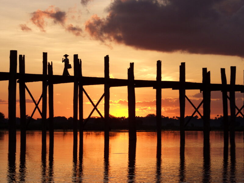 Myanmar, U-Bein Brücke Myanmar, U-Bein Brücke